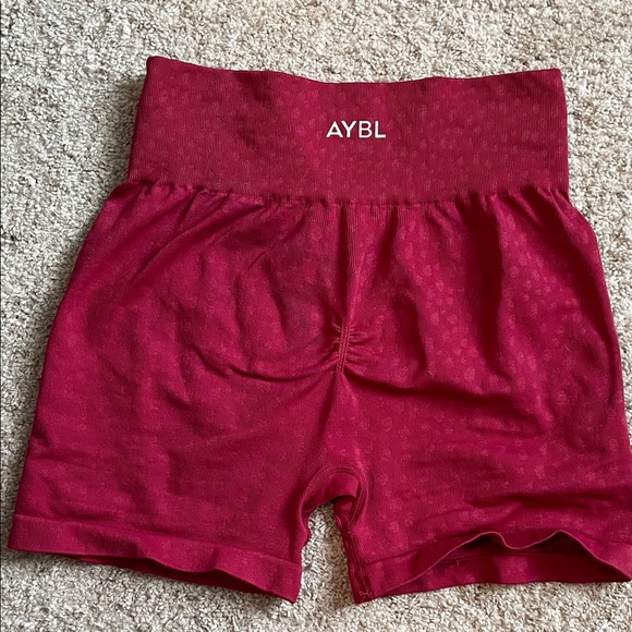 ABYL Yoga Women's Vibrant Red Bike Shorts - Picture 5 of 5